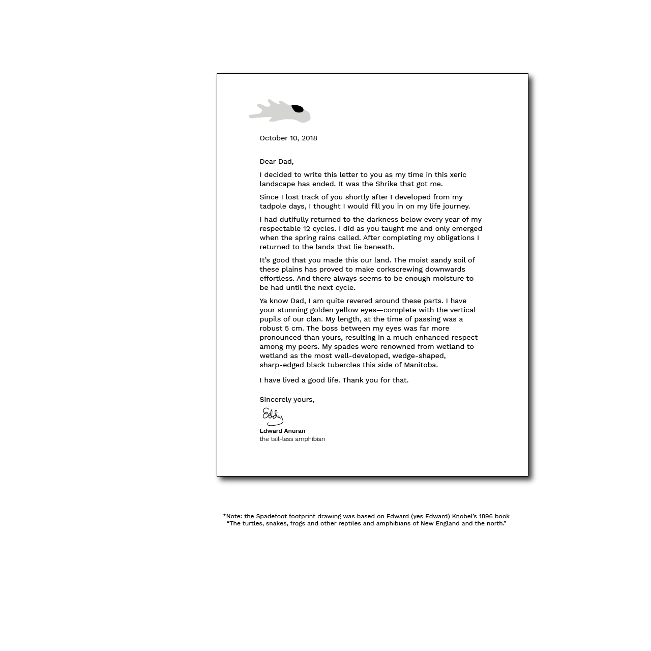 Letter to Dad